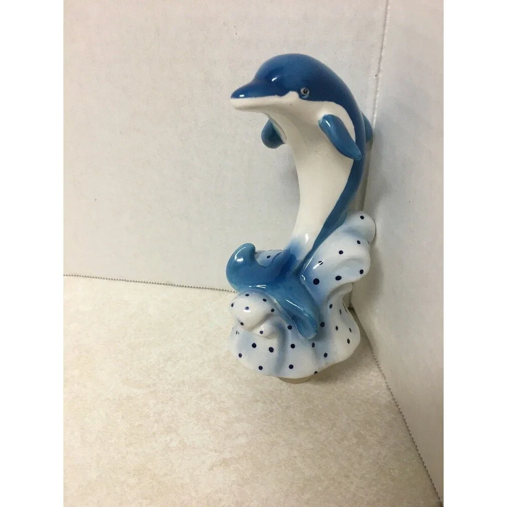 Ceramic Dolphin Wine Bottle Stopper Ocean Sea Beach Life
